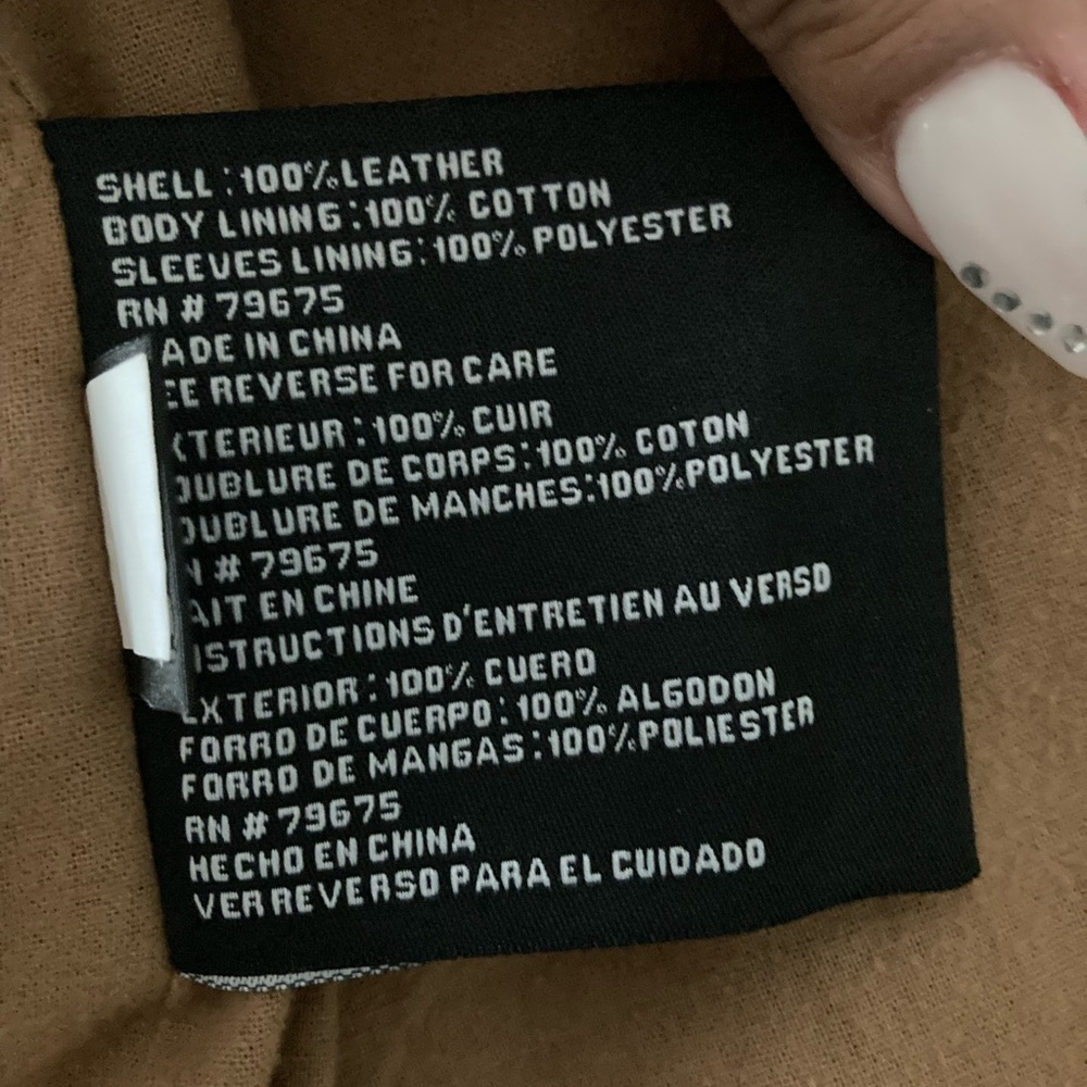 Authentic Michael Kors Leather Coat - image 8